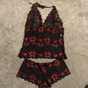 Frederick’s sexy lace camisole & panties size M